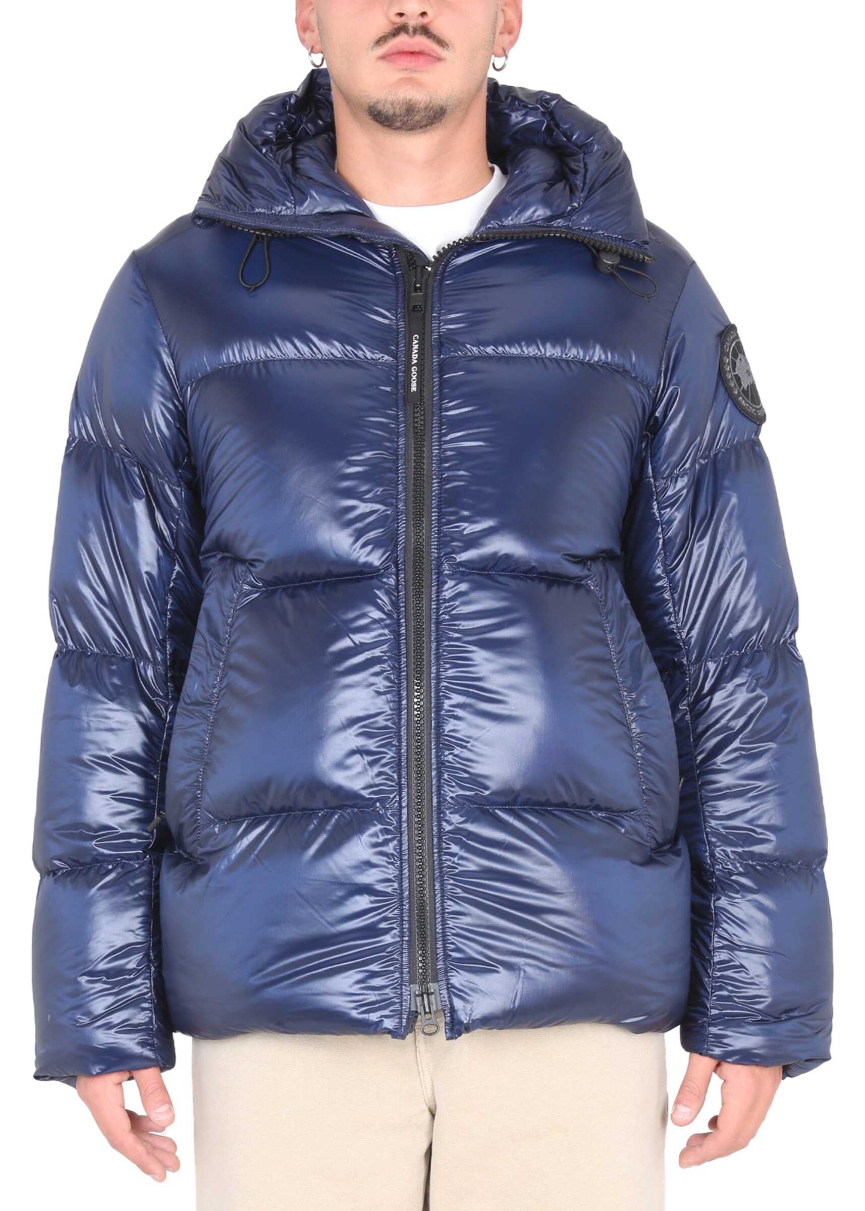 CANADA GOOSE Down Jacket With Hood BLUE