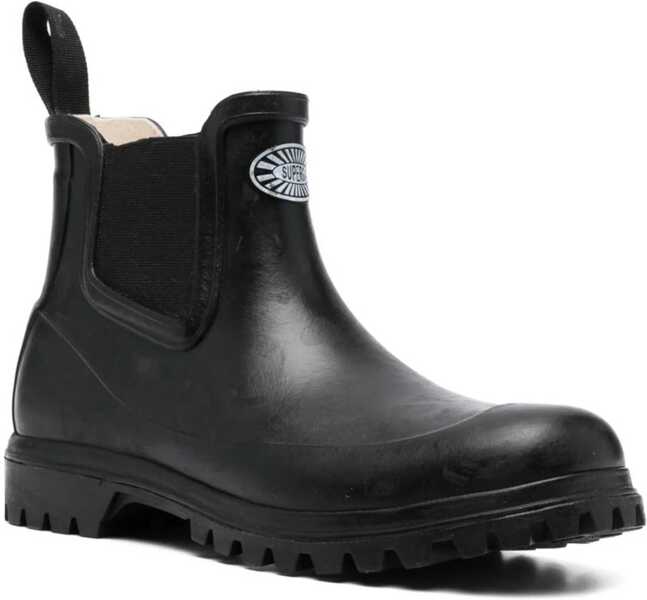 Cizme scurte Superga Rubber Boot BLACK Femei (BM 9427970) 2