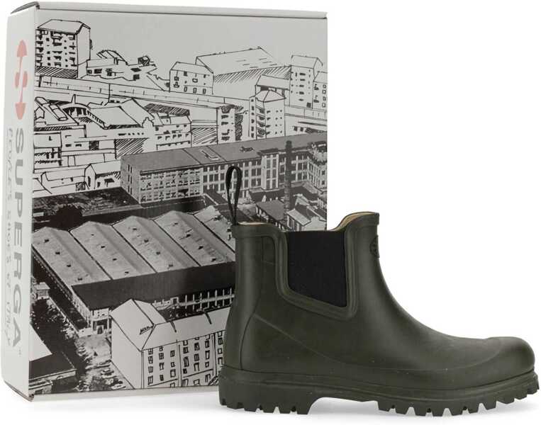 Cizme scurte Superga Rubber Boot GREEN Femei (BM 9427979) 3