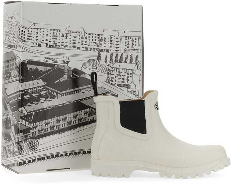 Cizme scurte Superga Rubber Boot WHITE Femei (BM 9427982) 3