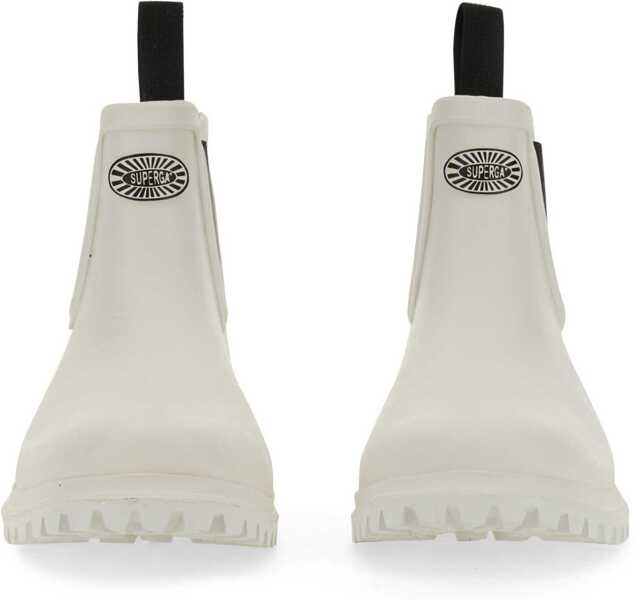 Cizme scurte Superga Rubber Boot WHITE Femei (BM 9427982) 4