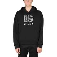 Hanorace Sweatshirt With Print And Studs Barbati