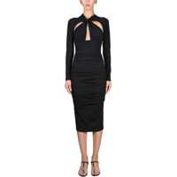 Rochii casual Longuette Dress With Cut-Out Femei