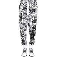 Pantaloni casual Graffiti Print Jogging Pants Barbati