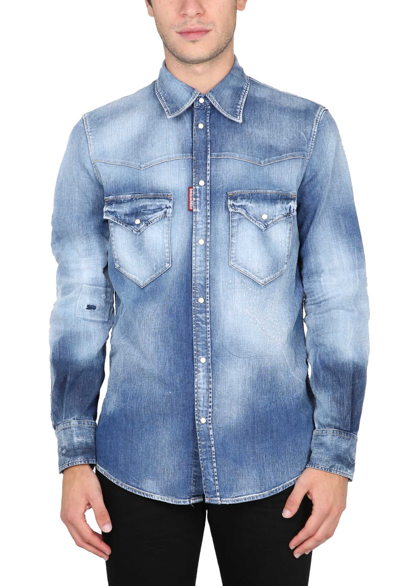 DSQUARED2 Denim Shirt BLUE