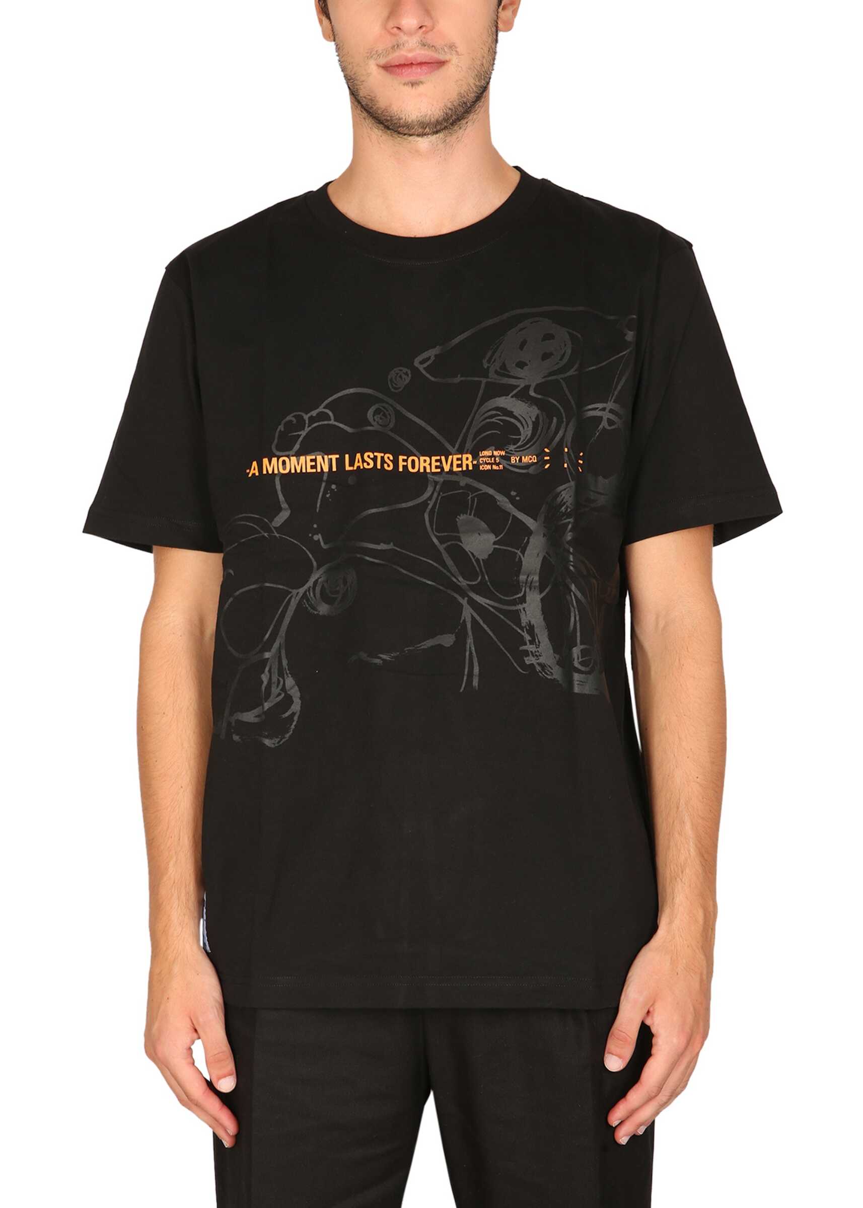 MCQ Alexander McQueen Logo Print T-Shirt BLACK