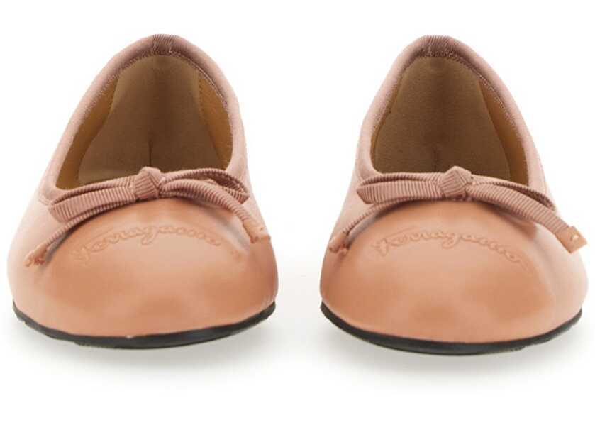 Balerini Ferragamo Nappa Ballerina PINK Femei (BM 9432800) 4