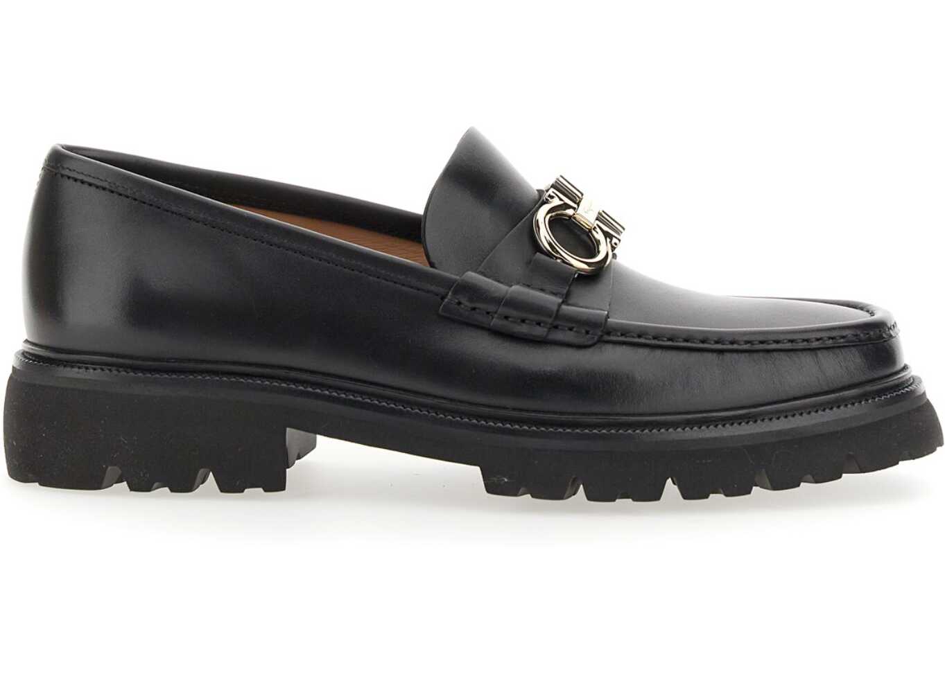 Salvatore Ferragamo Moccasin Gancini BLACK