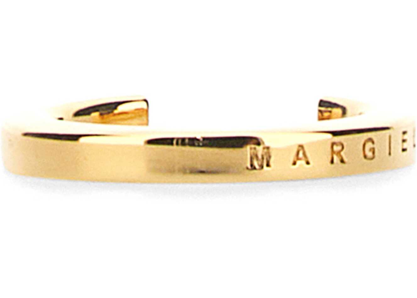 MM6 Maison Margiela Logo Ring GOLD image 0