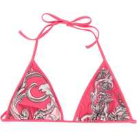 Sutiene Baroque Print Bikini Top Femei