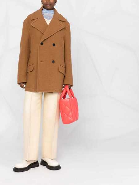 Paltoane Marni Double-Breasted Coat BEIGE Femei (BM 9433268) 2