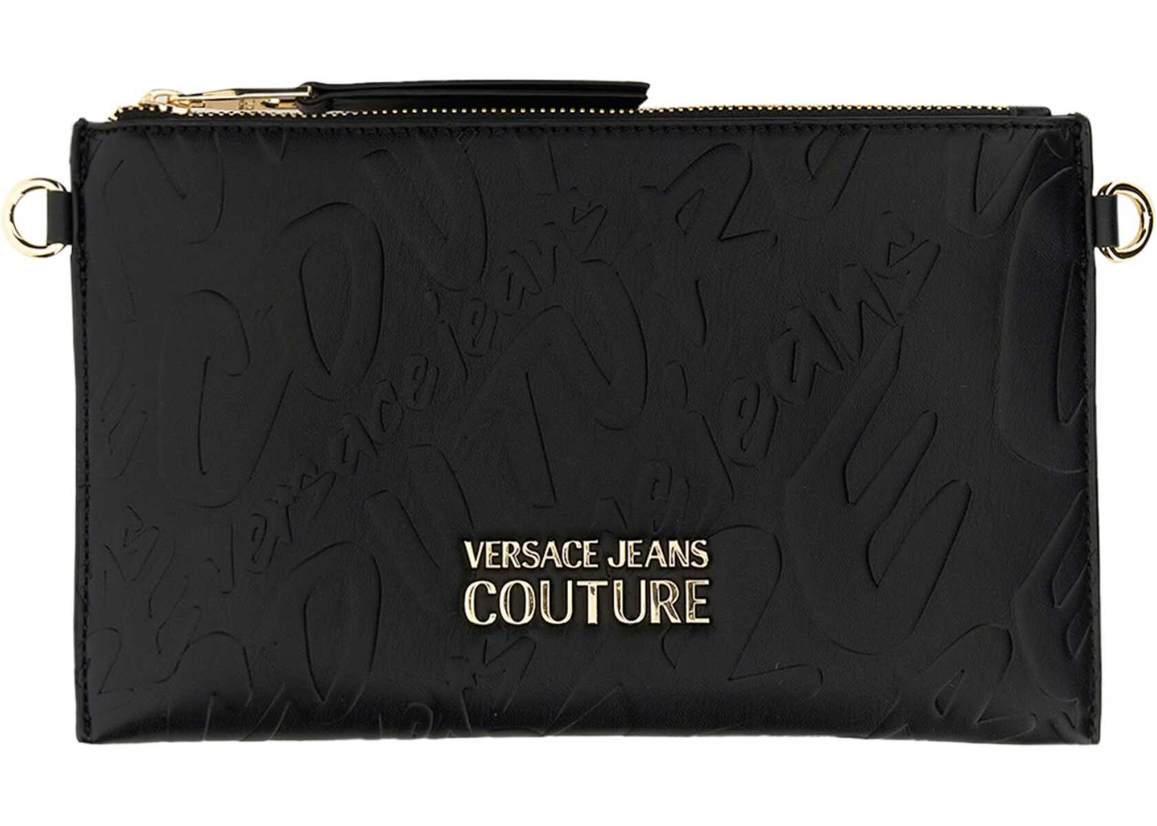 Versace Jeans Couture Bag With Embossed Logo BLACK