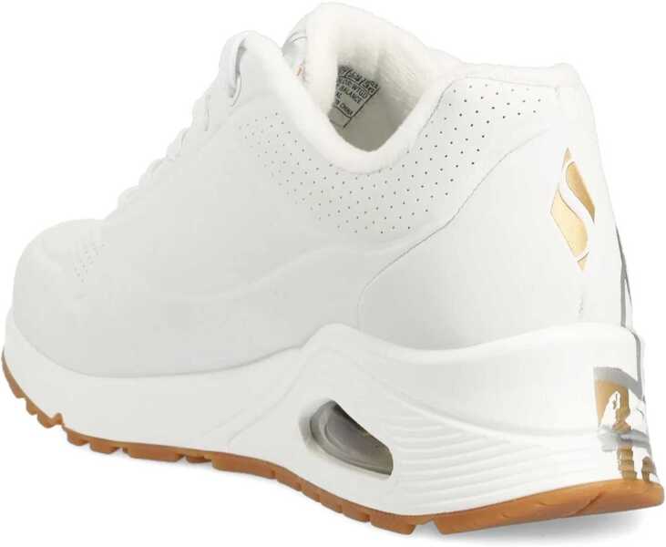 Sneakers SKECHERS Uno-Metallic Love White Femei (BM 9438044) 3