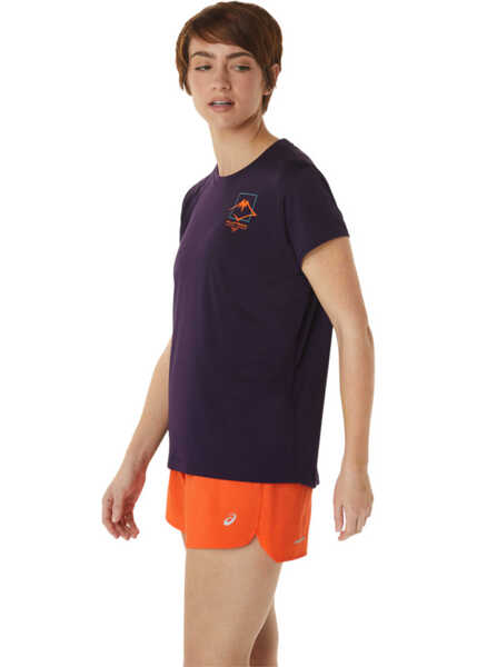 Tricouri ASICS Fujitrail Logo SS Top Tee Purple Femei (BM 9438053) 2