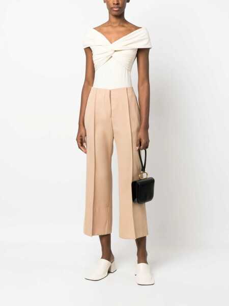 Pantaloni casual Jil Sander Wool Pants BEIGE Femei (BM 9438809) 2