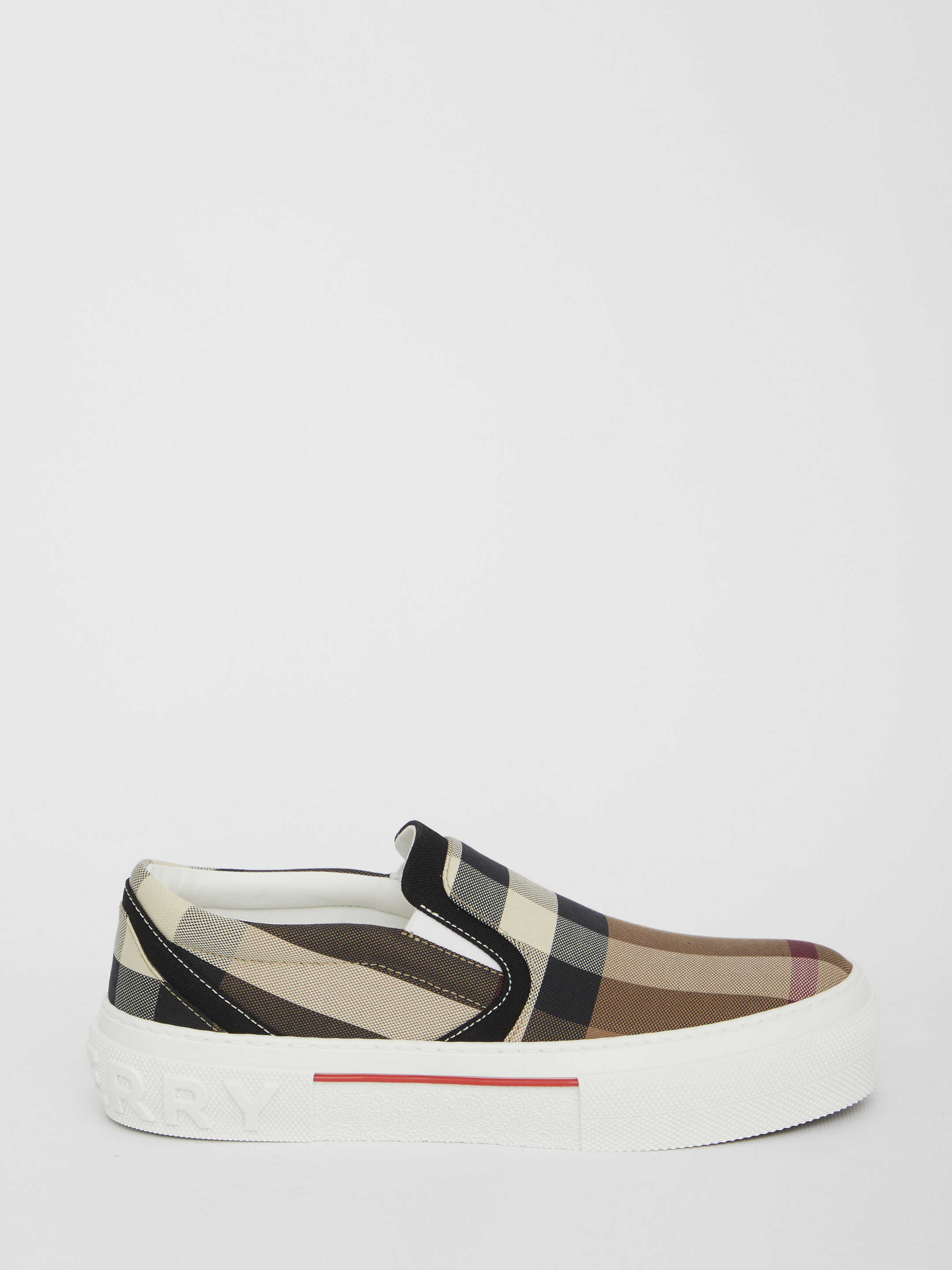 Burberry Exaggerated Check Sneakers Brown image