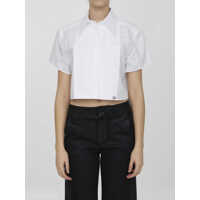 Camasi Cotton Cropped Shirt Femei