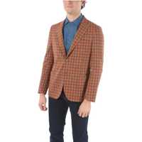 Sacouri CORNELIANI Cc Collection Half-Lined Plaid Check Blazer With Patch Pocke