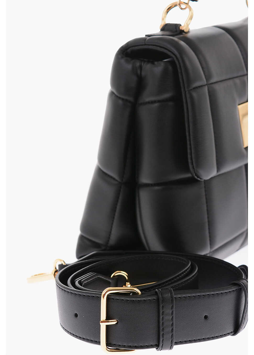 Genti de umar Moschino Love Faux Leather Padded Bag With Removable Shoulder Strap Black Femei (BM 9441113) 3
