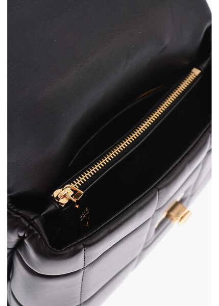 Genti de umar Moschino Love Faux Leather Padded Bag With Removable Shoulder Strap Black Femei (BM 9441113) 4