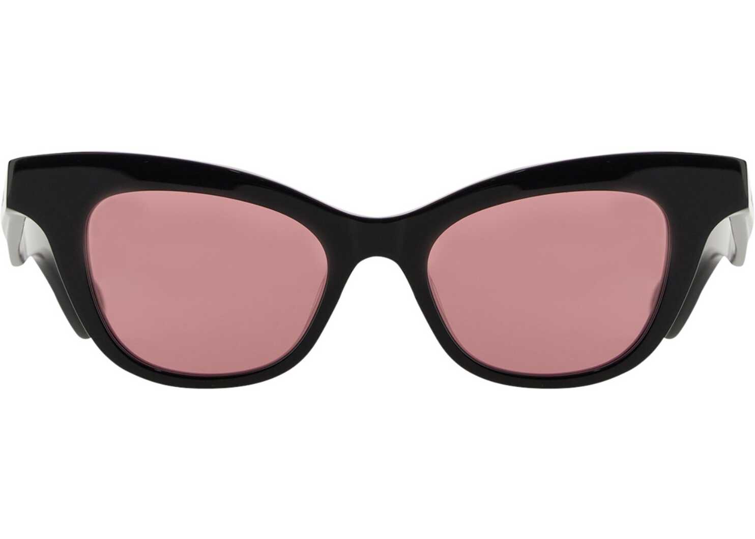 Alexander McQueen Cat Eye Acetate Sunglasses BLACK