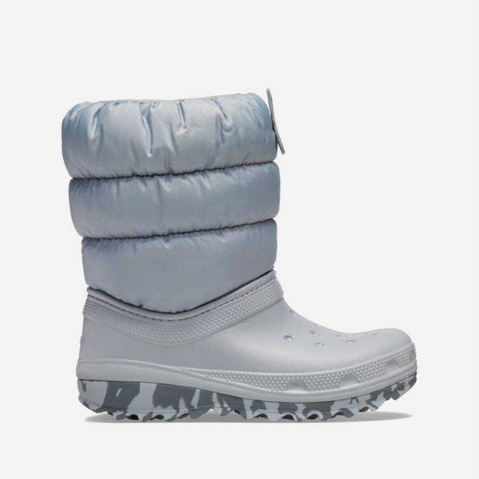 Cizme Fete Crocs Shoes Crocs Classic Neo Puff Boot K 207684 LIGHT GREY