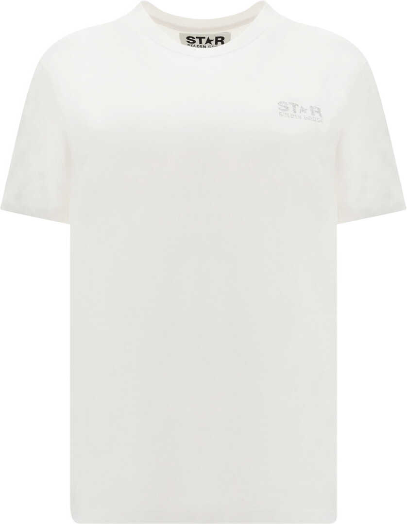 Golden Goose Star T-Shirt WHITE/SILVER