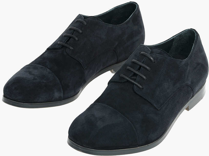 Pantofi Barbati CORNELIANI Suede Derby Shoes With Leather Soles
