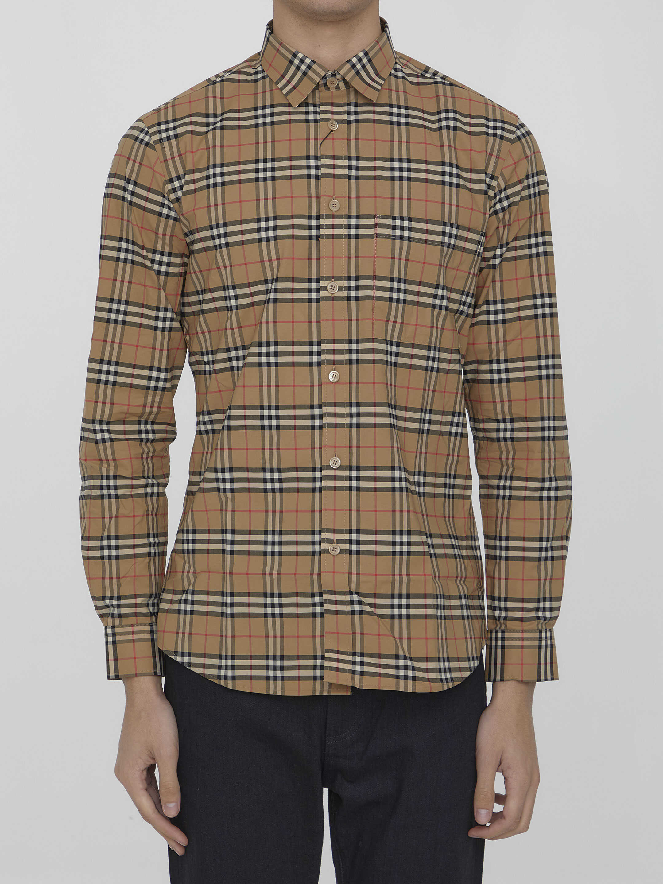 Burberry Small Check Shirt BEIGE