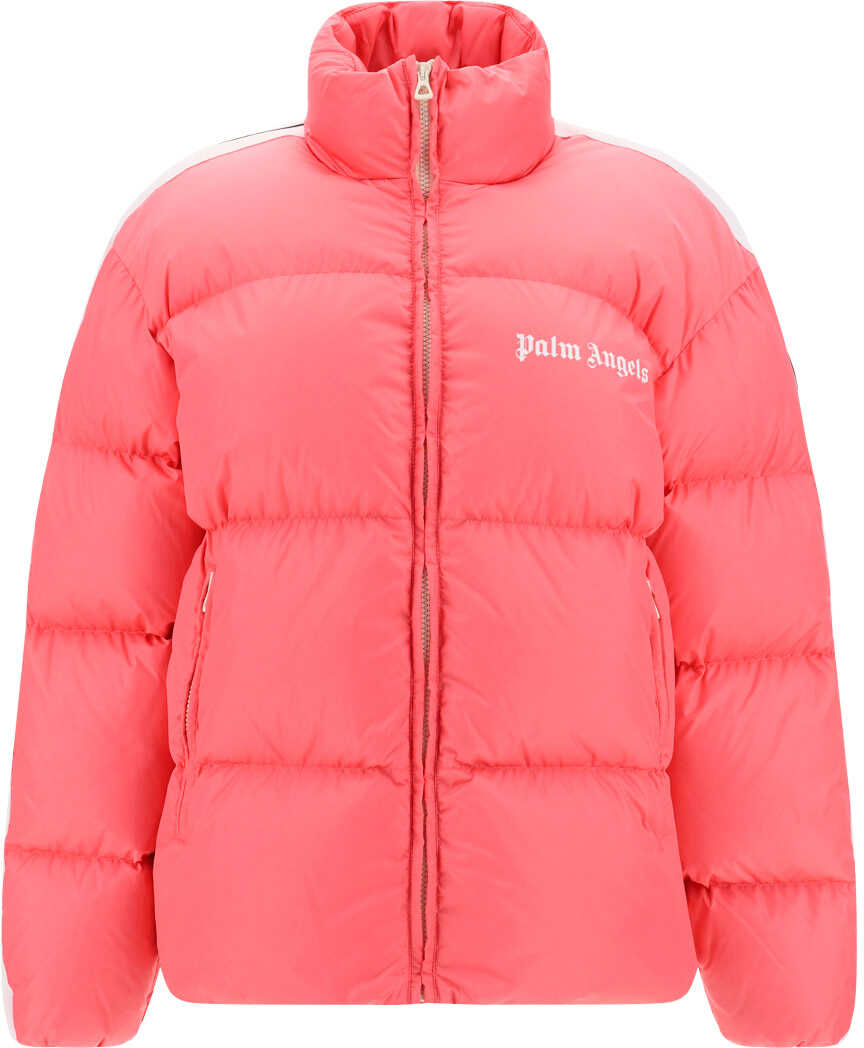 Palm Angels Down Jacket PINK/WHITE