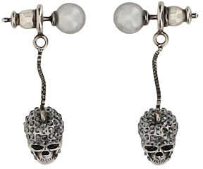 Alexander McQueen Pave Skull Earrings MIX image0