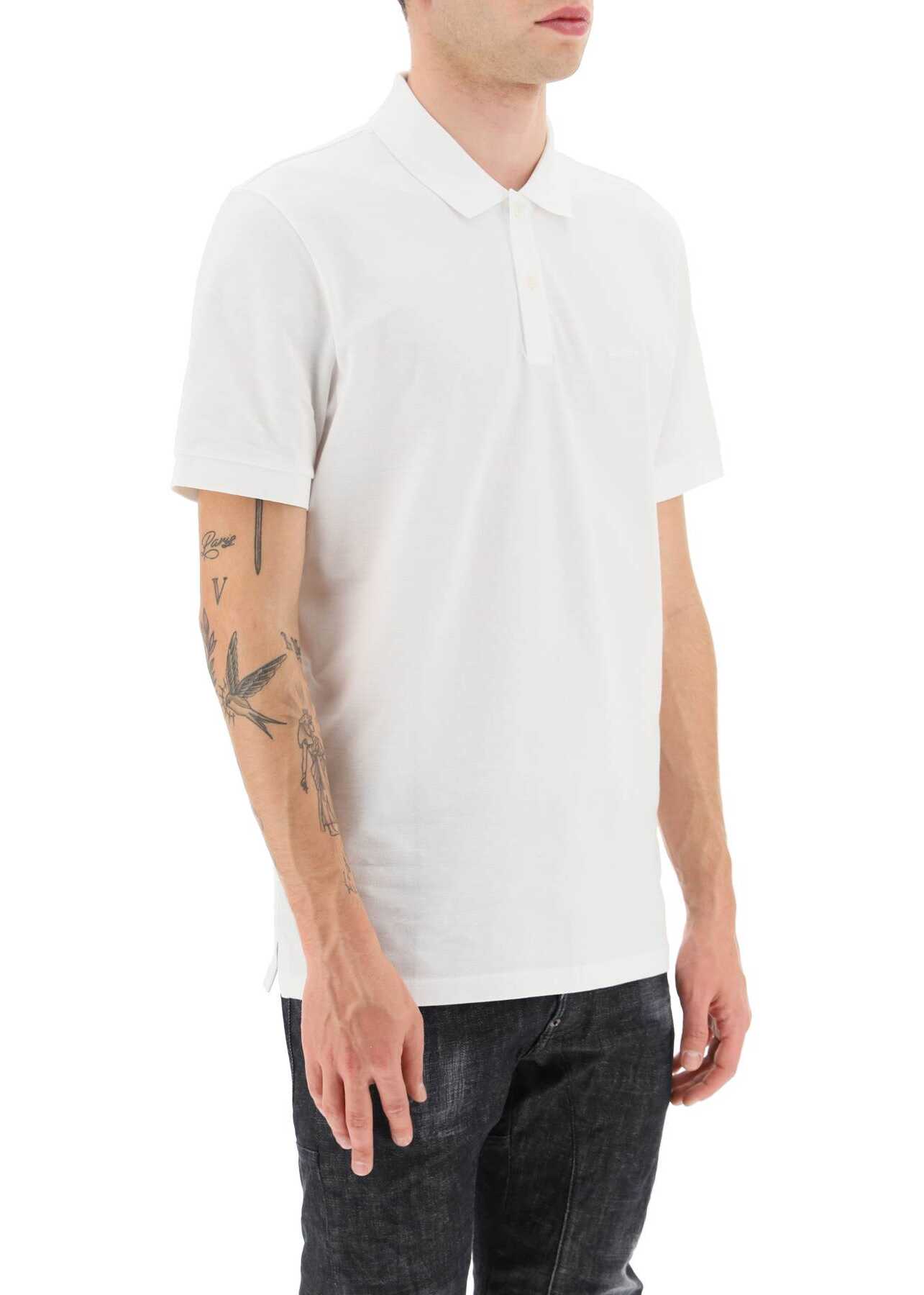 Hugo Boss Organic Cotton Polo Shirt WHITE