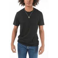 Tricouri Crew Neck Necklace Printed Cotton T-Shirt Barbati