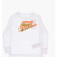 Tricouri Nike Long Sleeve Futura Crew-Neck T-Shirt With Logo-Print