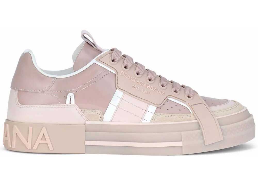 Dolce & Gabbana Leather Sneakers PINK image0