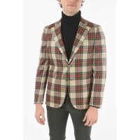 Sacouri CORNELIANI Cc Collection Half-Lined Reward Plaid Check Blazer