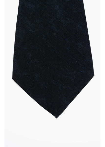 Cravate CORNELIANI Silk Blend Ascot Tie Blue Barbati (BM 9456359) 2