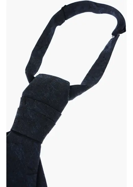 Cravate CORNELIANI Silk Blend Ascot Tie Blue Barbati (BM 9456359) 3