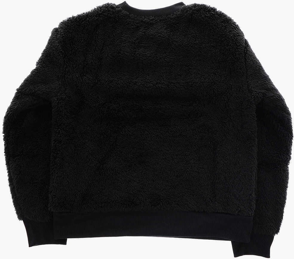 Bluze de trening Converse All Star Chuck Taylor Sherpa Crew-Neck Sweatshirt With Glitt Black Baieti (BM 9456368) 3