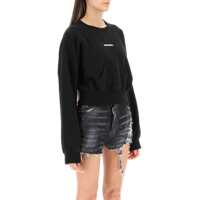 Pulovere casual Cropped Sweatshirt With Logo Femei