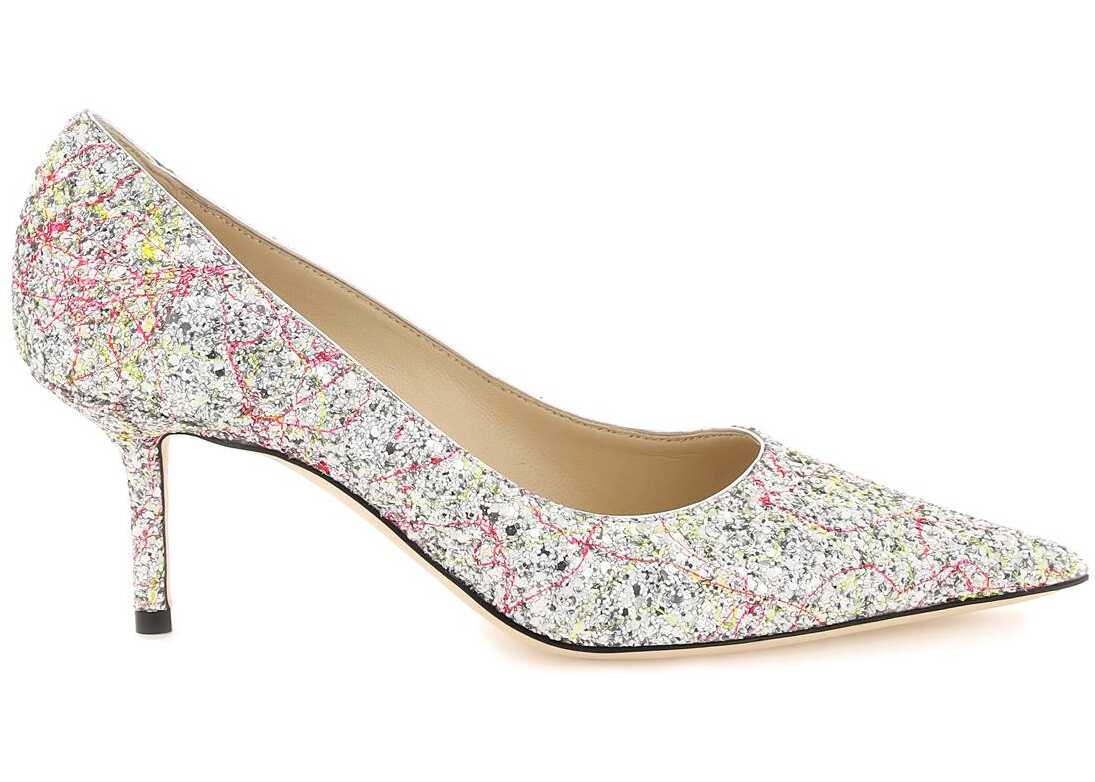 Jimmy Choo Gradient Glitter Love 65 Pumps MULTI