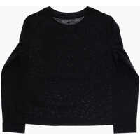 Tricouri pentru Baieti - Tricouri Converse Long Sleeve T-Shirt With Printed Logo Black Baieti (BM 9458477) - B-mall.ro