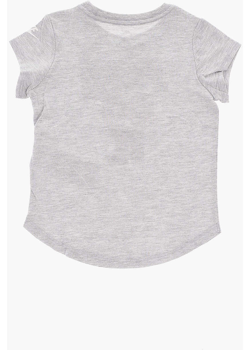 Tricouri Nike Animal Patterned Logo Crew-Neck T-Shirt Gray Baieti (BM 9458483) 3