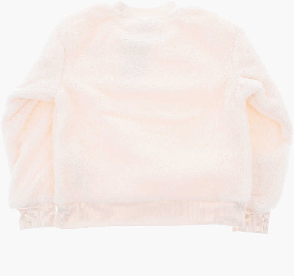 Bluze de trening Converse All Star Chuck Taylor Sherpa Crew-Neck Sweatshirt With Glitt White Baieti (BM 9458927) 3