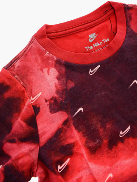 Tricouri Nike All-Over Logo Acid Wash Effect Crew-Neck T-Shirt Black Baieti (BM 9458930) 2