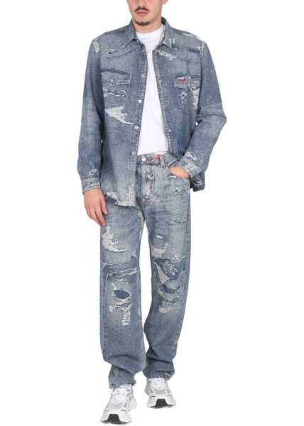 Camasi casual Diesel Jean Shirt BLUE Barbati (BM 9459107) 2