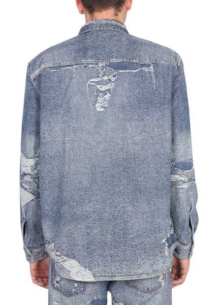 Camasi casual Diesel Jean Shirt BLUE Barbati (BM 9459107) 3