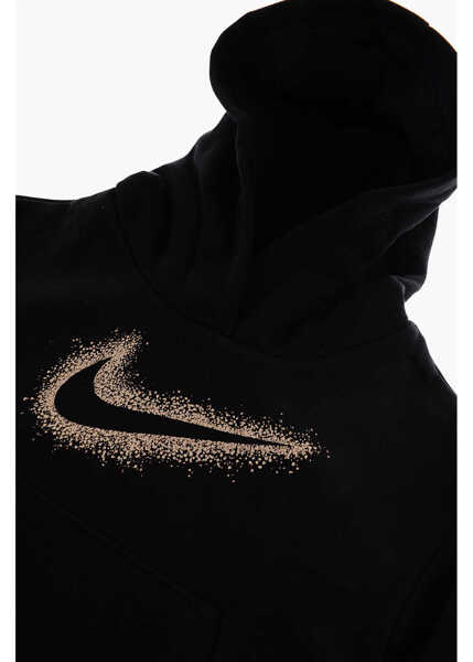 Bluze de trening Nike Fleeced Cotton Hoodie Black Baieti (BM 9459272) 2