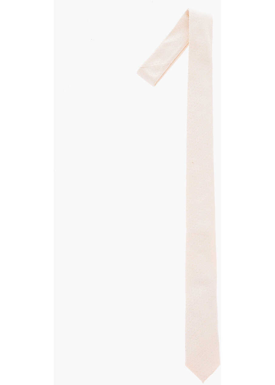 CORNELIANI Cc Collection Patterned Silk Tie White