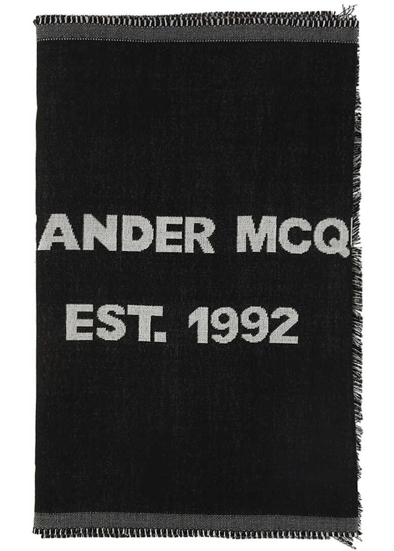 Alexander McQueen Scarf BLACK/IVORY